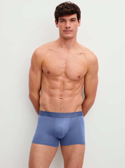 Boxer homme 95% coton durable CALIDA "Cotton Code" 25390 - Ashley Blue 424