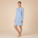 Chemise de Nuit Dame 100% coton 95cm RINGELLA "À motif imprimé" 6511027 - Fjord 261 