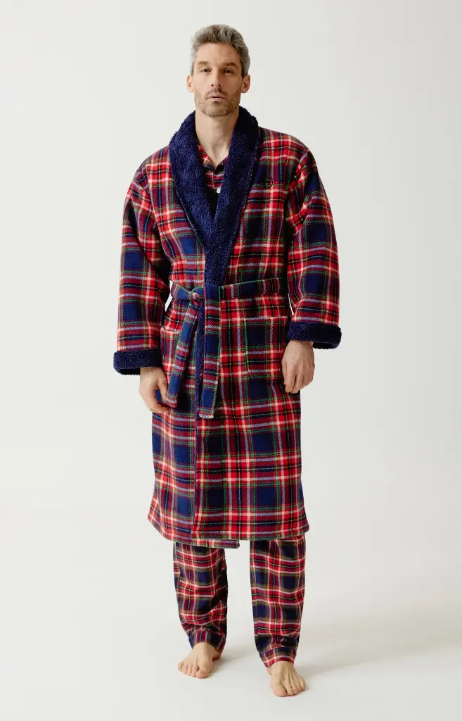 Peignoir homme Polaire ARTHUR "Leon" RPO - Rouge LEONH26