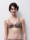 Soutien-gorge avec armatures spacer plongeant CHANTELLE "Idyll" C18UND - Muscade 0KB