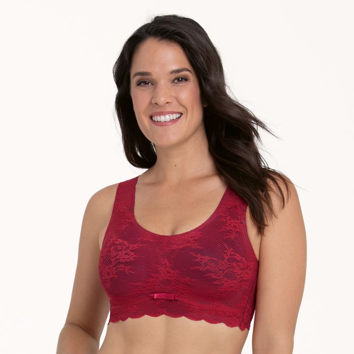 Brassière à coques sans armatures ANITA ROSA FAIA "Essential Lace" 5400 - Rouge 265 (XS)