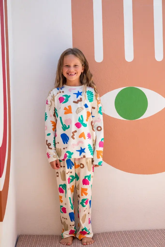 Pyjama long enfant coton bio WE ARE JOLIES "Mini Souk"