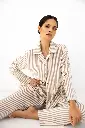 Pyjama dame long boutonné SENSIS "Avelin" 12S7008