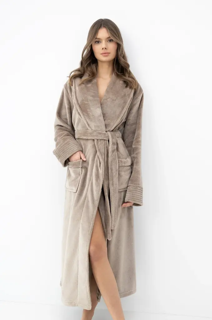 Peignoir dame long SENSIS "Marron" 11S7014