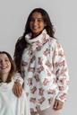 Poncho doux dame MIRA "Teddy Bear" 7066MW - Ecru 02