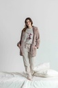 Peignoir long et doux dame MIRA 9140MW - Taupe 07
