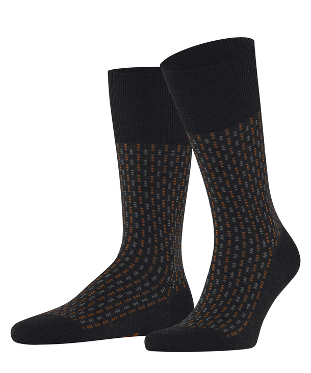 Chaussettes Homme Laine fantaisie FALKE "Airport Special Edition" 12607 - Black 3000