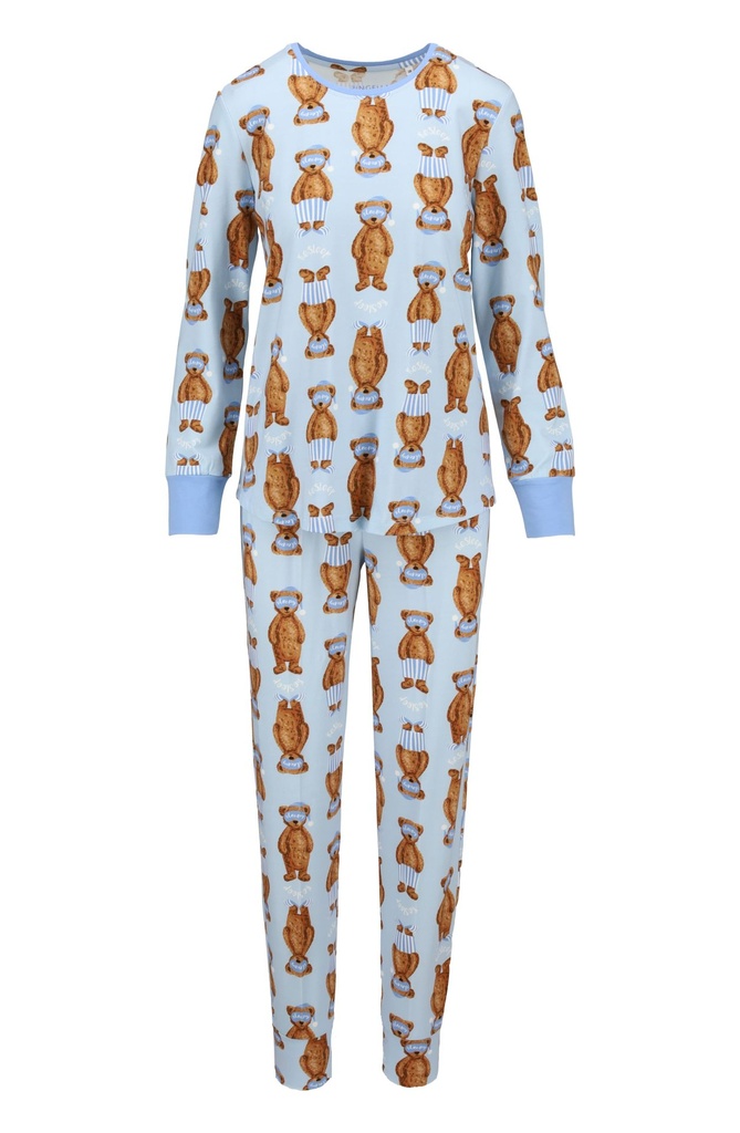 Pyjama dame 95% coton RINGELLA "Ours en Peluche" 6511215 - Bleu 220