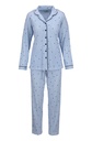 Pyjama dame 100% coton RINGELLA "Rayures et Coeurs" 6511214 - Air Blue 243