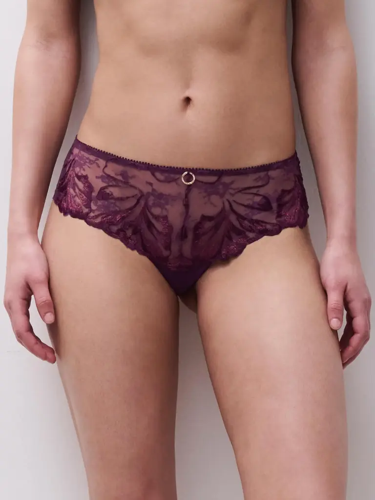Shorty CHANTELLE "Illusion" C1B4B0 - Aubergine Lurex E63