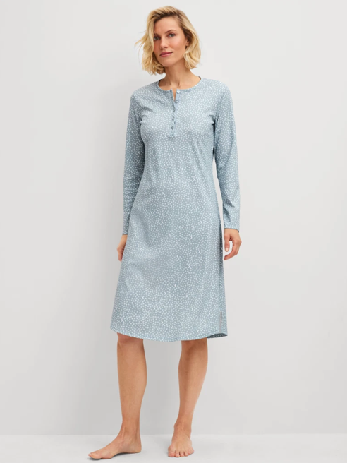 Chemise de nuit Dame 100% coton 110cm CALIDA "Midnight Dreams" 30095 - Dusty Grey 982 