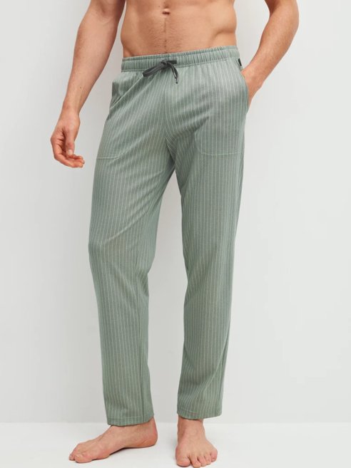Pantalon de Pyjama homme avec poches CALIDA "RMX Sleep Leisure" 29288 - Tea Green 662