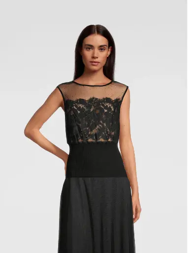 Chemise sans manches OSCALITO 6536 - Noir 020