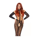 Body entier transparent en résille & seins nus - bodystocking - LEG AVENUE 89086 - Noir 001