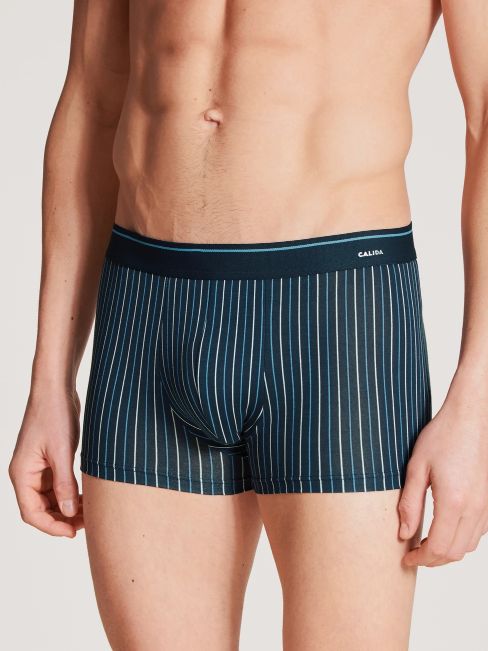 Boxer homme fantaisie 95% coton CALIDA "Cotton Code Design" 26689 - Dark Sapphire 479