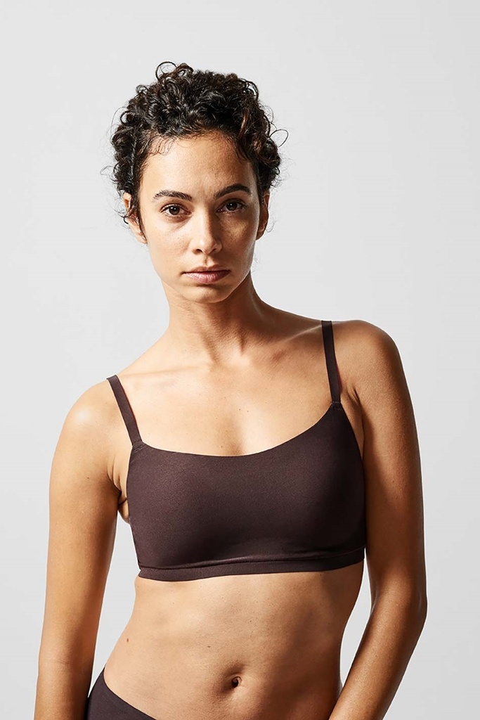 Brassière à coques stretch invisible CHANTELLE "SoftStretch" C16A20 - Ebène 0JU
