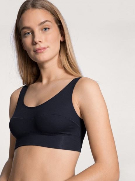 Brassière en coton CALIDA "Elastic" 02138 - Dark Lapis Blue 339