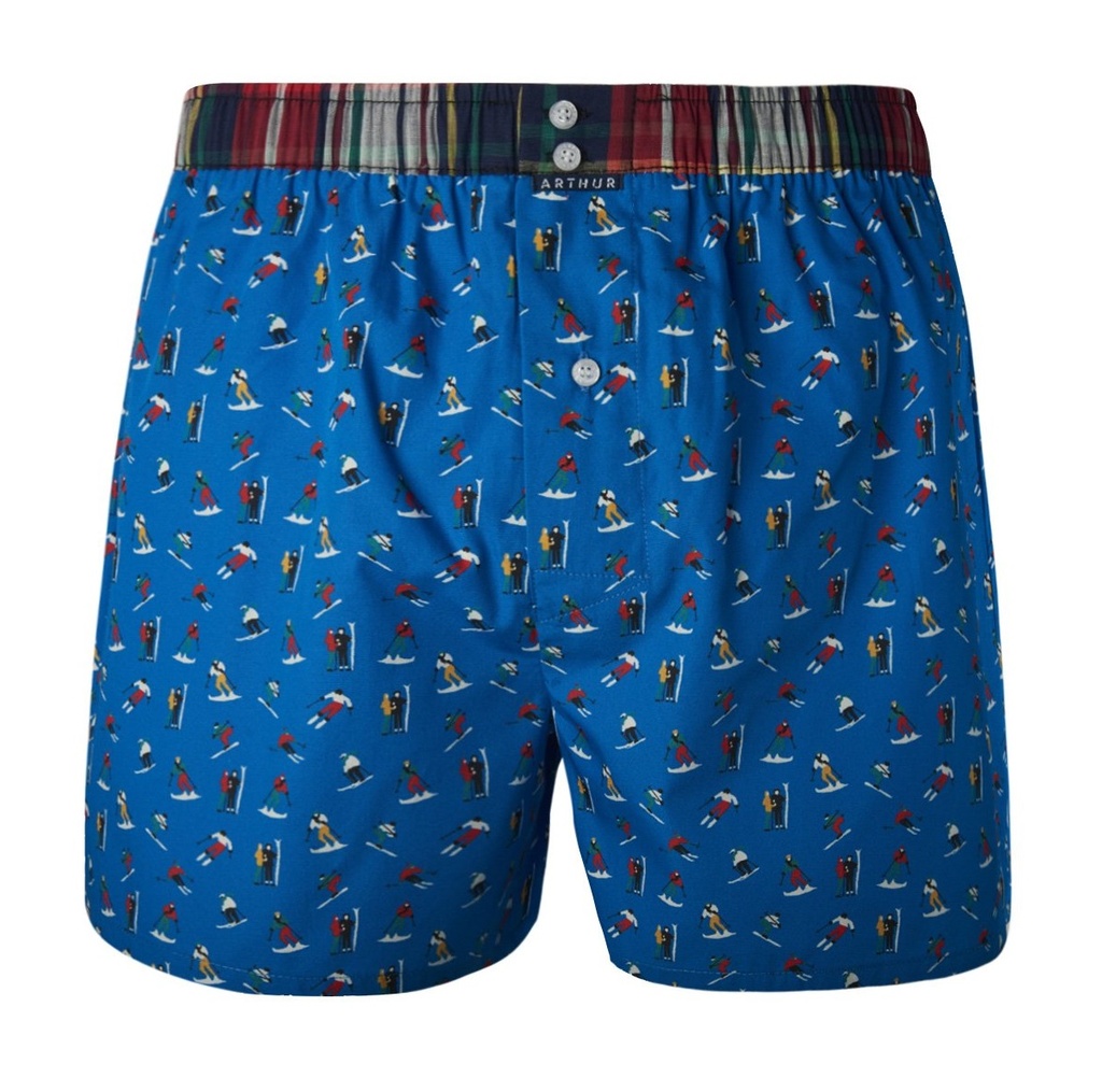 Caleçon américain homme avec maintien intérieur 100% coton bio ARTHUR "Le Club" CSP - B 808