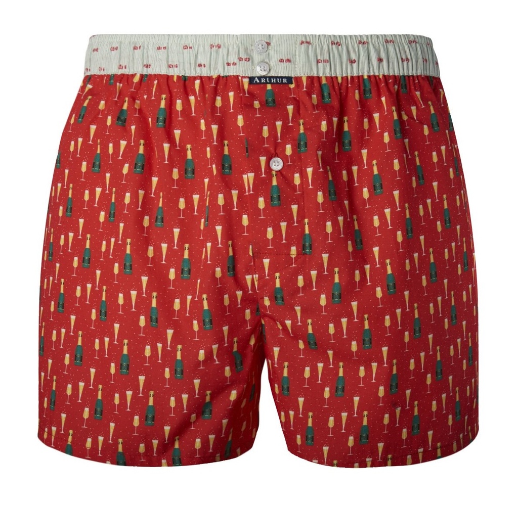 Les Gus - Caleçon Homme 100% Coton Bio Motif Baleines Bleues - Ceinture Bleu Marine