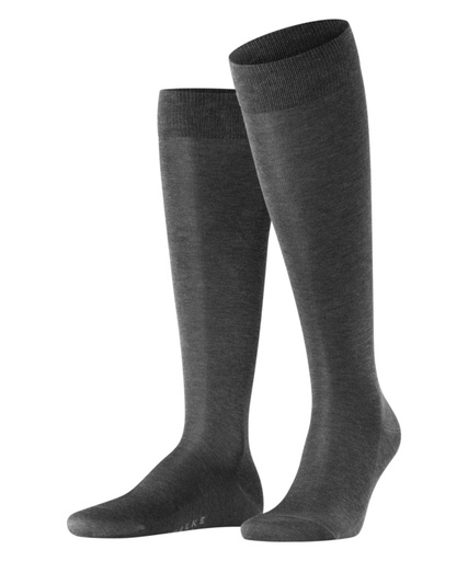 Chaussettes 3/4 Homme 100% Coton FALKE "Tiago" 15662 - Anthacite mel 3190