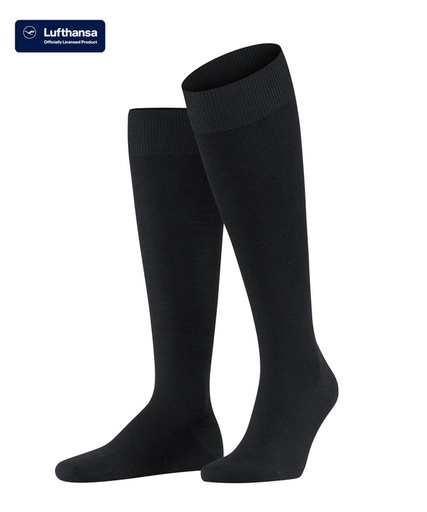 Chaussettes 3/4 homme de compression medium FALKE "Travel&Comfort Energizing wool" 15530 - Black 3000