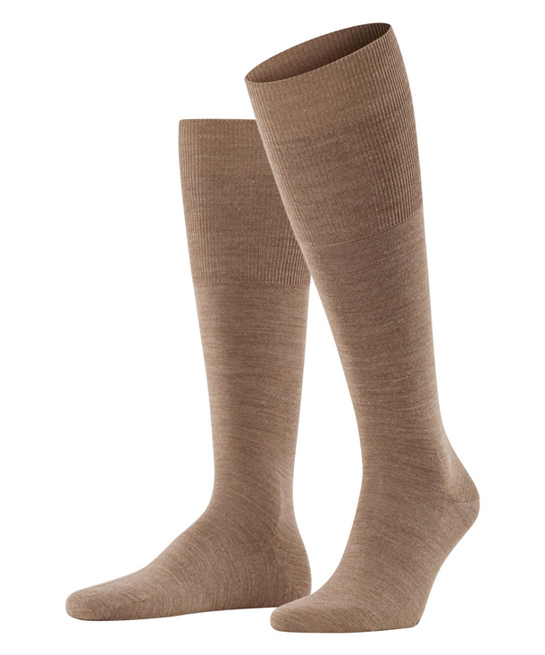 Chaussettes 3/4 Hommes Laine FALKE "Airport" 15435 - Nutmeg mel 5410