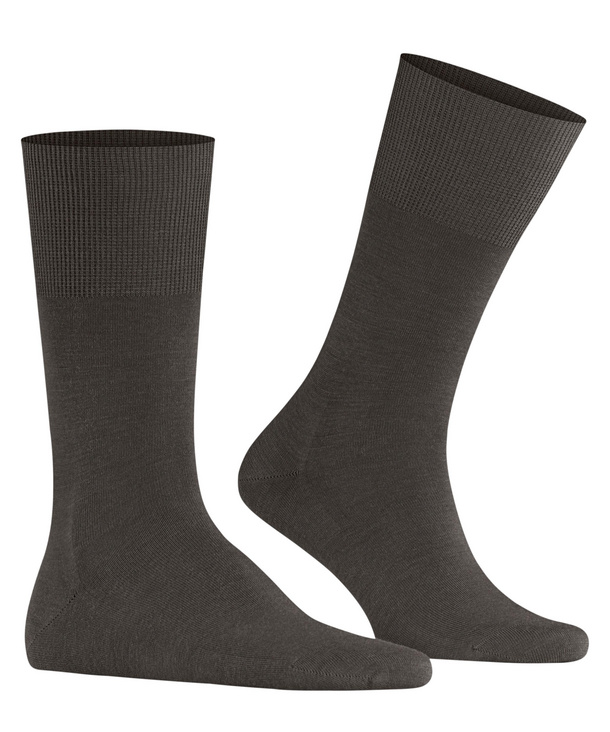 Chaussettes Hommes Laine FALKE "Airport" 14435 - Brown Mel. 5041