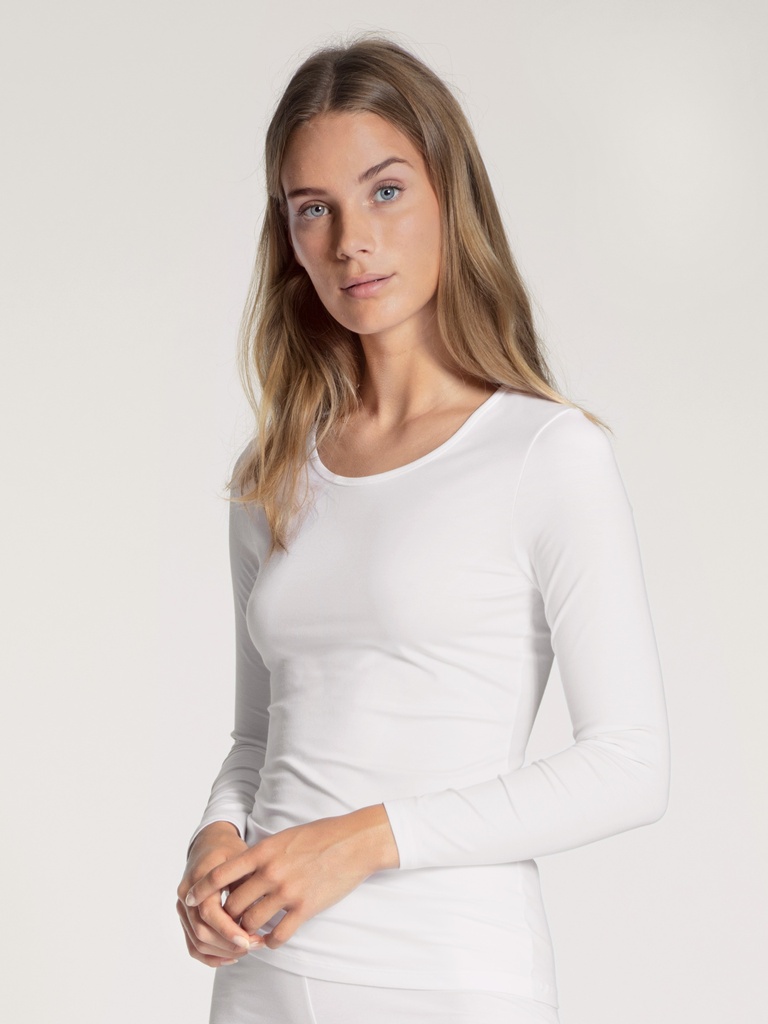 CALIDA Natural Comfort Body - Body Manches Longues Femme - Coton Supima - Élasthanne - Confortable, Doux, Infroissable - 2