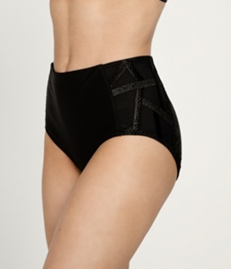 Culotte gainante taille haute LOUISA BRACQ "Série" 471-70 - Noir NRO