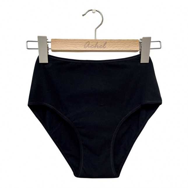 Culotte menstruelle taille haute bio - Flux moyen à abondant - LEMAHIEU 02244 - Noir 900