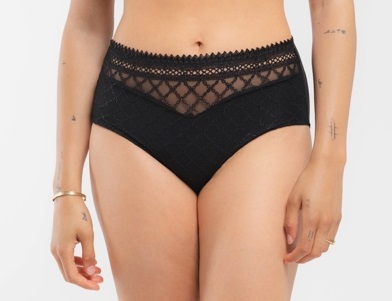 Culotte taille haute LOUISA BRACQ "Paco" 485-50 - Noir NRO