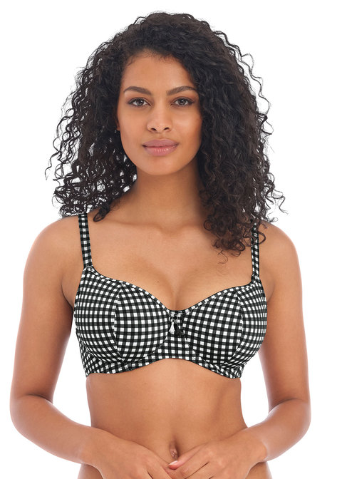 Dessus de bikini à coques paddé FREYA "Check In" AS201903 - Monochrome MOM