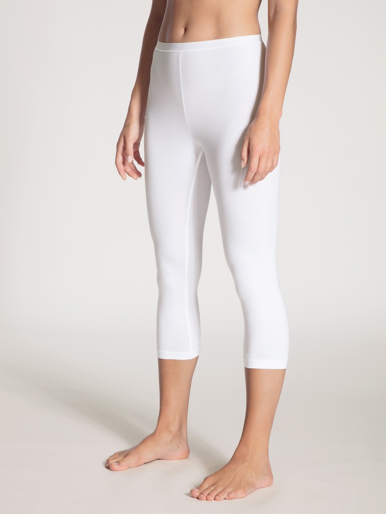 Legging 3/4 95% coton CALIDA "Natural Comfort" 27038 - Blanc 001