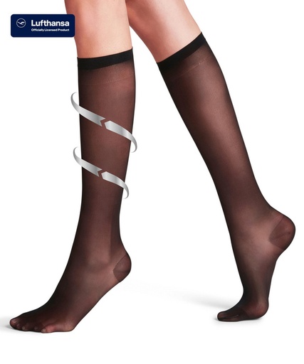Mi-bas de compression medium FALKE "VITALIZE 20" 41742 - Black 3009