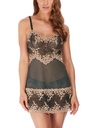 Nuisette dentelle stretch WACOAL "Embrace Lace" WA814191 - Ebony Shifting Sand 076