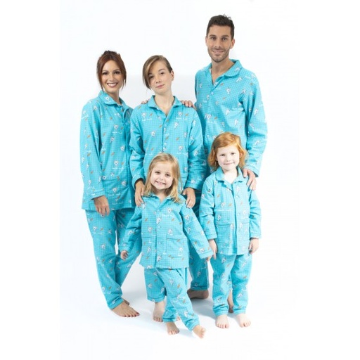 Pyjama  adulte boutonné en pilou JUSQU'AU LEVER DU JOUR - Koala