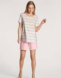 Pyjama short dame 100% coton CALIDA "Sunset Dreams" 43253 - Chalk Pink 230