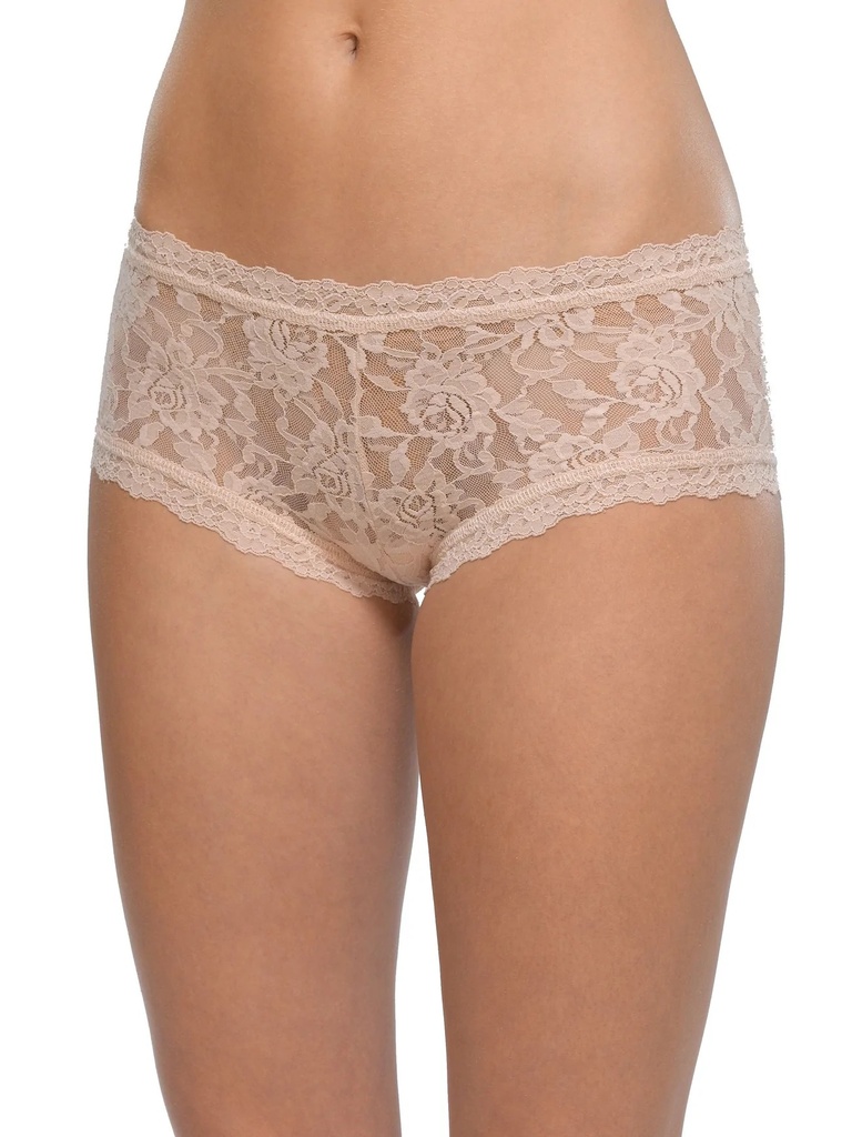 Shorty dentelle stretch HANKY PANKY "Boyshort" 4812P - Belle Pink