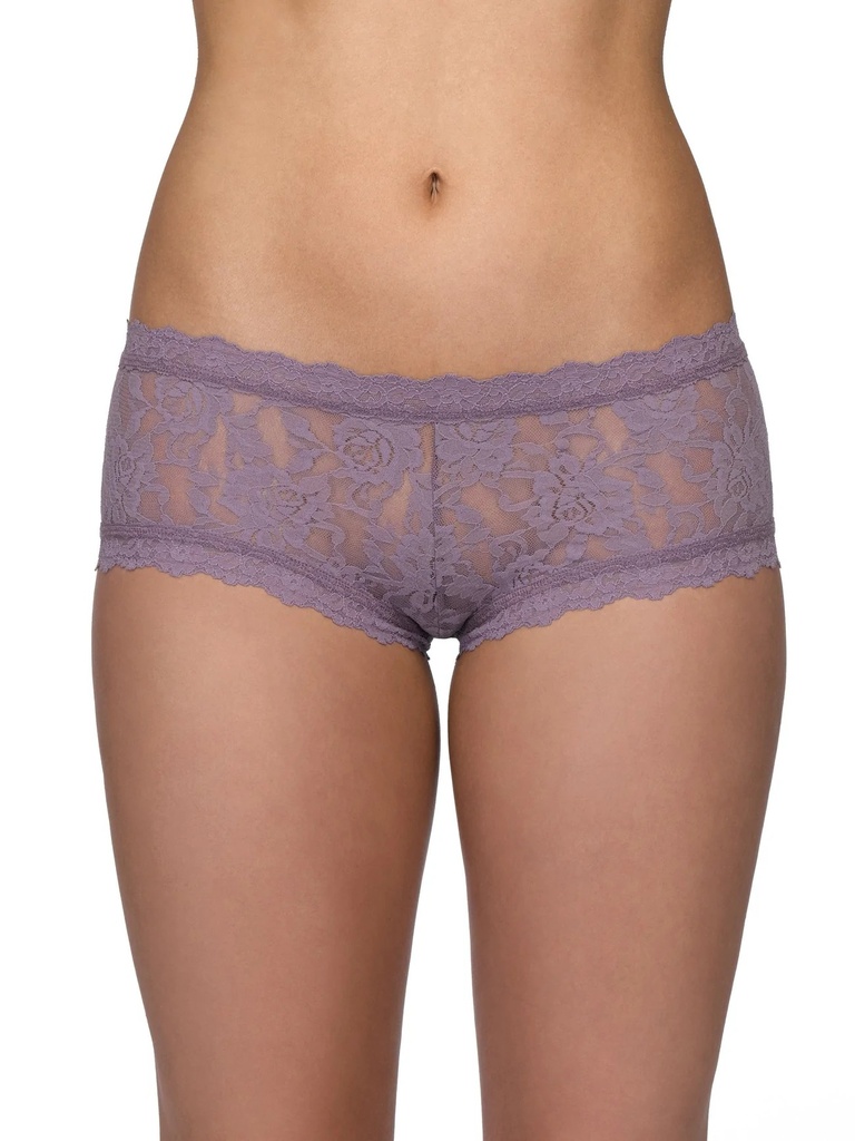 Shorty dentelle stretch HANKY PANKY "Boyshort" 4812P - Dusk