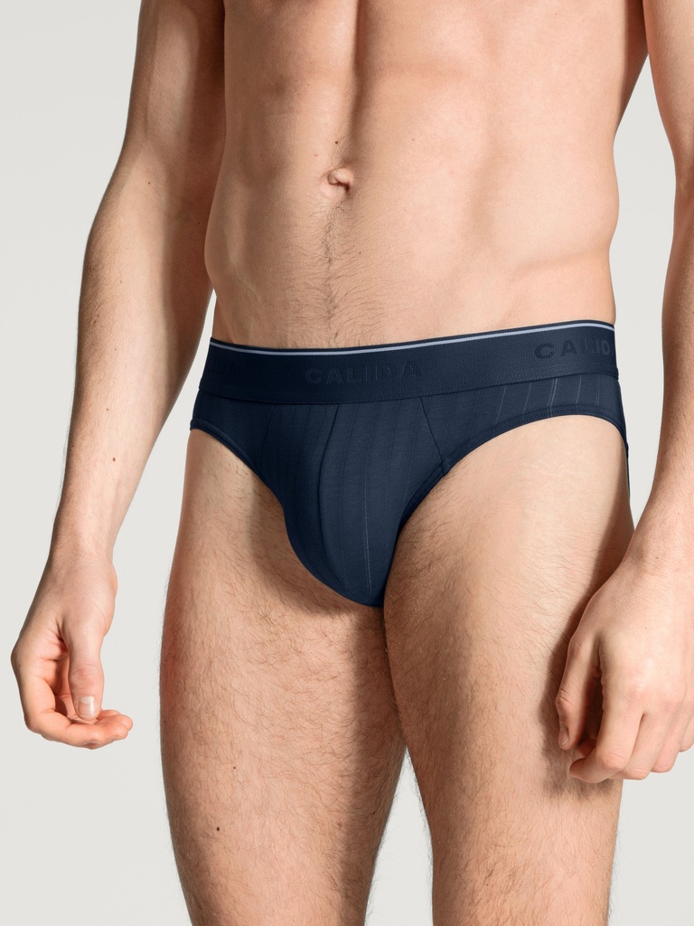 Slip homme 94% coton respirant & anti-odeurs CALIDA "Pure & Style" 21986 - Indigo Mood 509