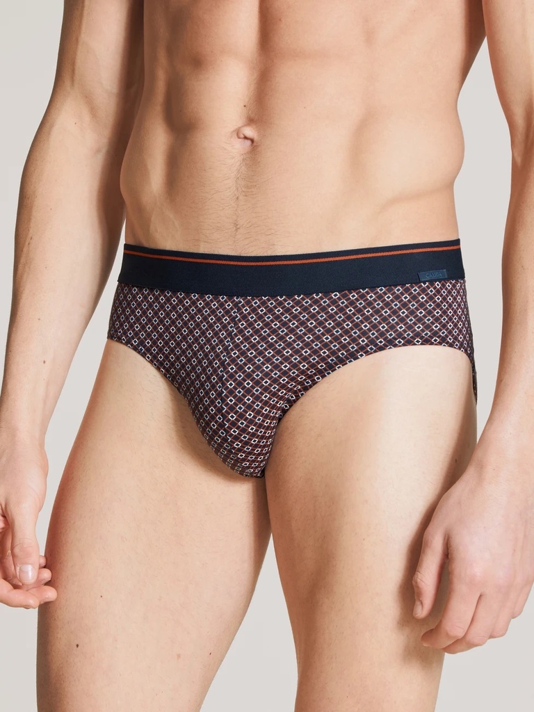 Slip homme fantaisie tencel & coton CALIDA "Focus Trend 3" 22586 - Dark Sapphire 479