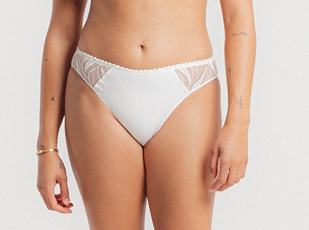 Slip LOUISA BRACQ "Julia" 477-30 - Nacre NCR