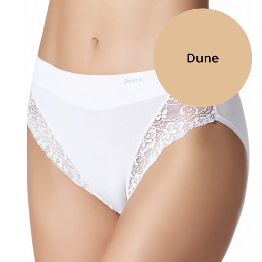 Slip Milano coton & dentelle - Pack de 2 - JANIRA "Milano Esencial" 1031397 - Dune 483