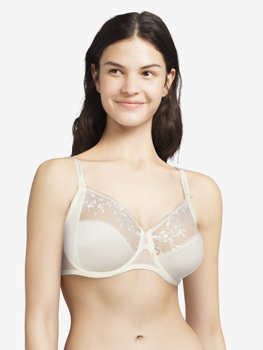 Soutien-gorge à armatures en 3 parties enveloppant CHANTELLE "Pont Neuf" C13810 - Ivoire 035