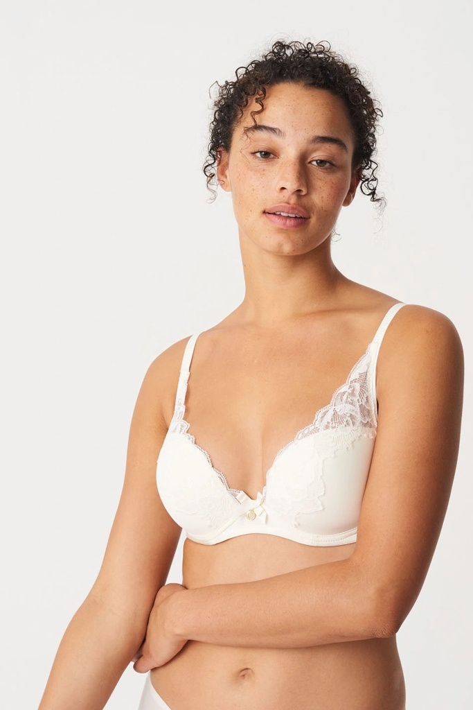 Soutien-gorge coque plongeant CHANTELLE "Orangerie" C67620 - Ivoire 035