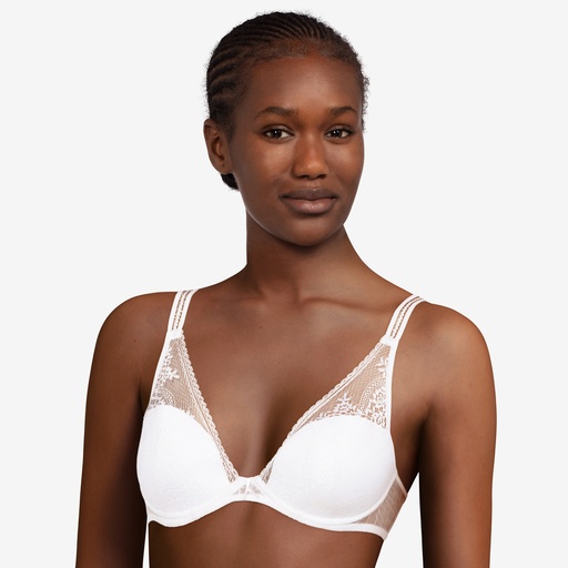 Soutien-gorge plongeant avec coques PASSIONATA "Maddie" P47H20 - Blanc 010