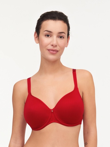Soutien-gorge à coques spacer couvrant CHANTELLE "Chic Essential" C16G70 - Scarlet 05W