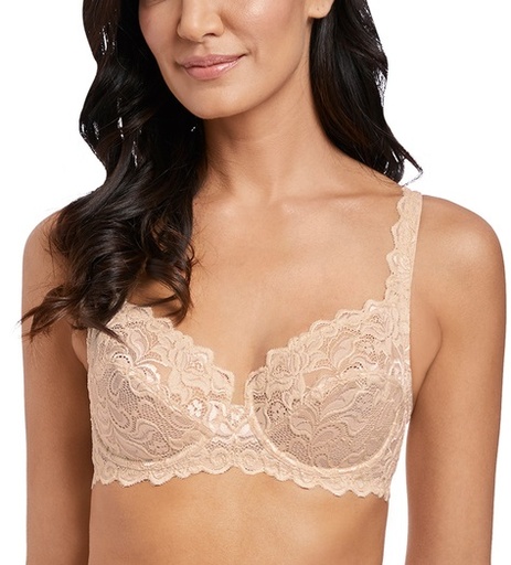 Soutien-gorge avec armatures classique WACOAL "Eglantine" WEBFA662 - Crème Brûlée CBE