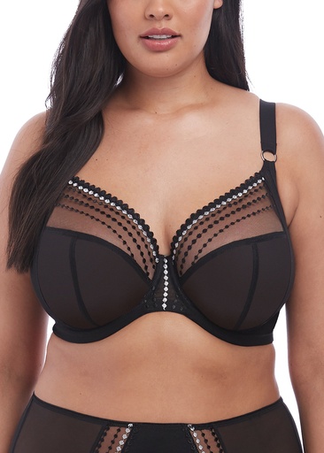 Soutien-gorge armatures plongeant spécial poches profondes ELOMI "Matilda" EL8900 - Noir BLK