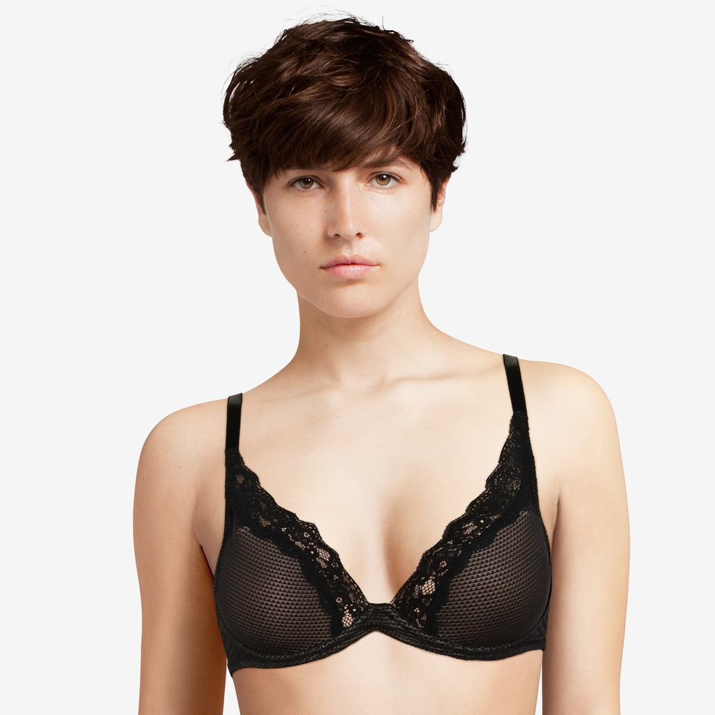 Soutien-gorge armatures plongeant PASSIONATA "Brooklyn" P57010 - Noir 011